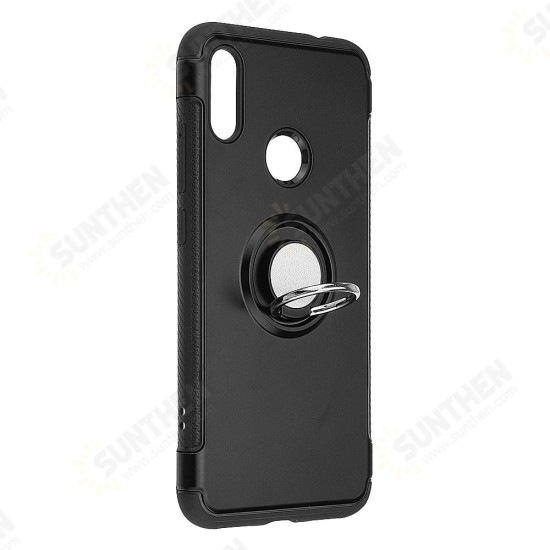 Magnetic Adsorption Protective Case with Finger Ring Holder for Xiaomi Redmi Note 7 /Redmi Note 7 PRO