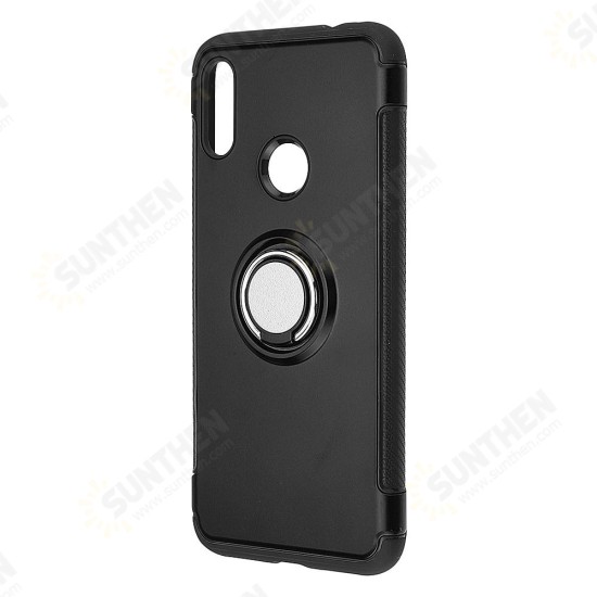 Magnetic Adsorption Protective Case with Finger Ring Holder for Xiaomi Redmi Note 7 /Redmi Note 7 PRO