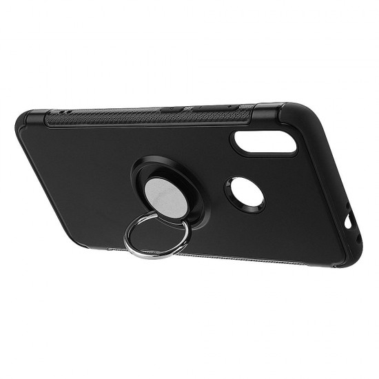 Magnetic Adsorption Protective Case with Finger Ring Holder for Xiaomi Redmi Note 7 /Redmi Note 7 PRO