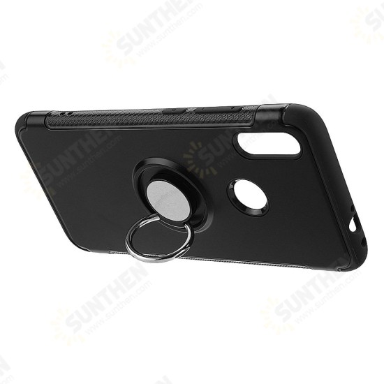 Magnetic Adsorption Protective Case with Finger Ring Holder for Xiaomi Redmi Note 7 /Redmi Note 7 PRO