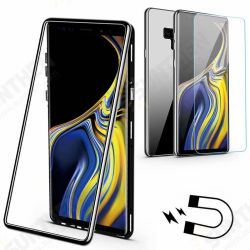 Magnetic Adsorption Tempered Glass Back Cover+Tempered Glass Screen Protector Protective Case For Samsung Galaxy Note 9 Magnetic Adsorption Tempered Glass Back Cover+Tempered Glass Screen Protector Protective Case For Samsung Galaxy Note 9