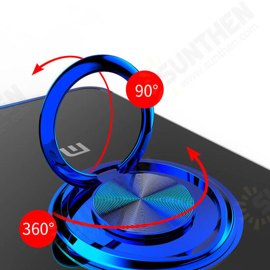 Magnetic Car Holder Ring Holder Thin Color Plating Soft TPU Protective Case For Xiaomi Mi A2 / Xiaomi Mi 6X Non-original