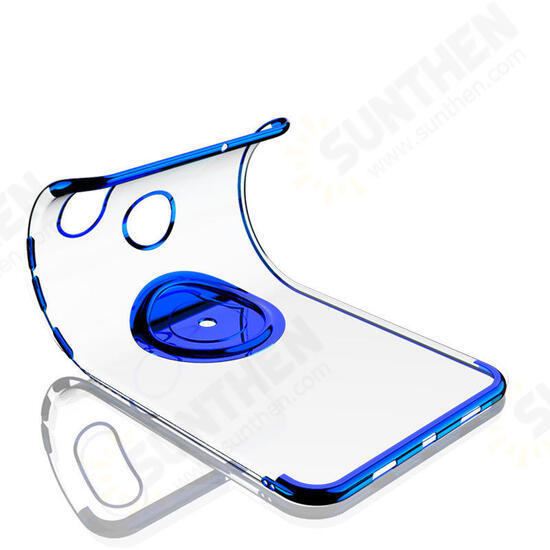 Magnetic Car Holder Ring Holder Thin Color Plating Soft TPU Protective Case For Xiaomi Mi8 Mi 8 Non-original