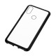 Magnetic Flip Metal Frame Tempered Glass Full Cover Protective Case for Xiaomi Redmi 7 / Redmi Y3