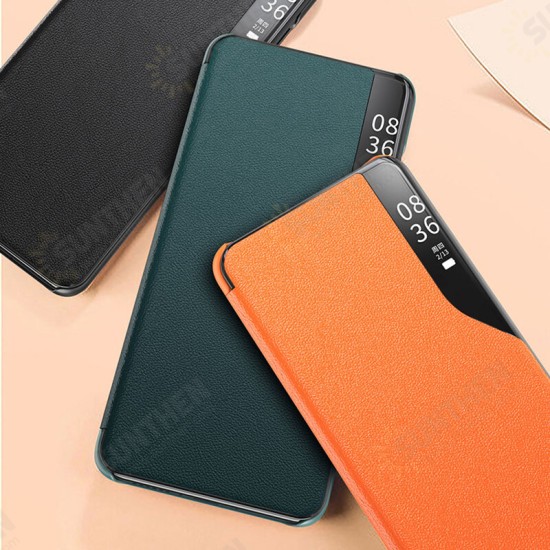 Magnetic Flip Smart Sleep Window View Shockproof PU Leather Full Cover Protective Case for Samsung Galaxy S20 / Galaxy S20 5G