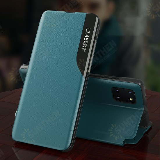 Magnetic Flip Smart Sleep Window View Shockproof PU Leather Full Cover Protective Case for Samsung Galaxy Note 10 Lite / A81 / M60S Magnetic Flip Smart Sleep Window View Shockproof PU Leather Full Cover Protective Case for Samsung Galaxy Note 10 Lite / A81 / M60S