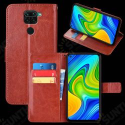 Magnetic Flip with Multiple Card Slot Foldable Stand PU Leather Shockproof Full Cover Protective Case for Xiaomi Redmi Note 9 / Redmi 10X 4G Non-original