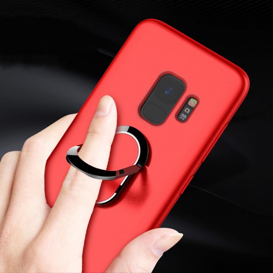 Magnetic Metal Ring Bracket TPU Protective Case for Samsung Galaxy S9/S9 Plus