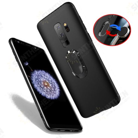 Magnetic Metal Ring Bracket TPU Protective Case for Samsung Galaxy S9/S9 Plus