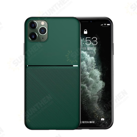 Magnetic Non-slip Leather Texture TPU Shockproof Protective Case for iPhone 11 6.1 inch Magnetic Non-slip Leather Texture TPU Shockproof Protective Case for iPhone 11 6.1 inch