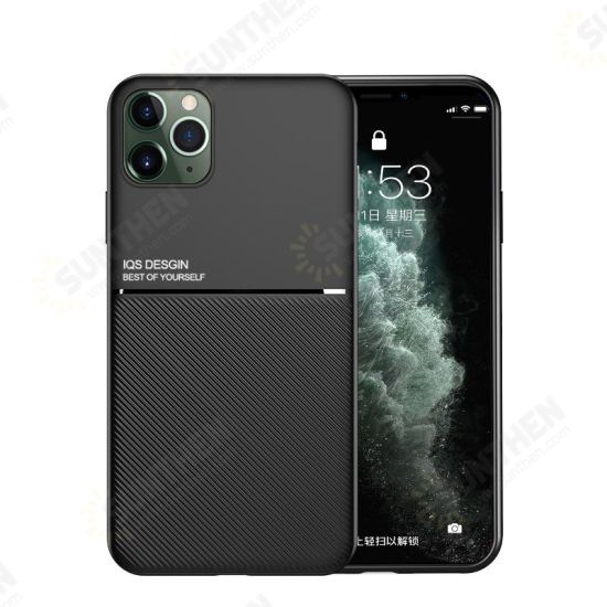 Magnetic Non-slip Leather Texture TPU Shockproof Protective Case for iPhone 11 6.1 inch Magnetic Non-slip Leather Texture TPU Shockproof Protective Case for iPhone 11 6.1 inch