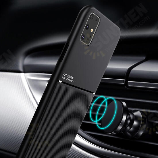 Magnetic Non-slip Leather Texture TPU Shockproof Protective Case for Samsung Galaxy S20 Ultra Magnetic Non-slip Leather Texture TPU Shockproof Protective Case for Samsung Galaxy S20 Ultra