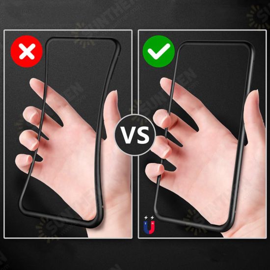 Metal Magnetic Adsorption Flip Tempered Glass Protective Case for Samsung Galaxy A71 2019 Metal Magnetic Adsorption Flip Tempered Glass Protective Case for Samsung Galaxy A71 2019