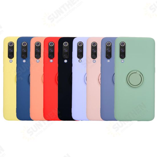 Metal Ring Holder Shockproof Soft Silicone Protective Case For Xiaomi Mi 9 / Xiaomi Mi9 Mi 9 Transparent Edition Non-original