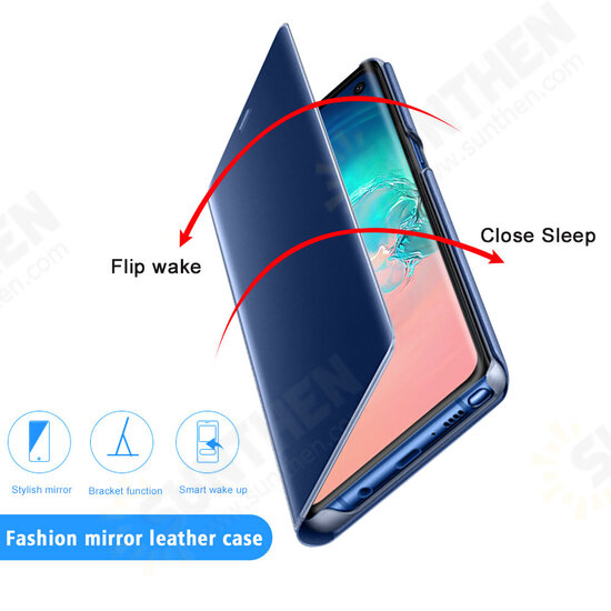 Mirror Flip Smart Wake / Sleep Window View with Holder Stand PC Protective Case for Samsung Galaxy Note 20 / Galaxy Note 20 5G