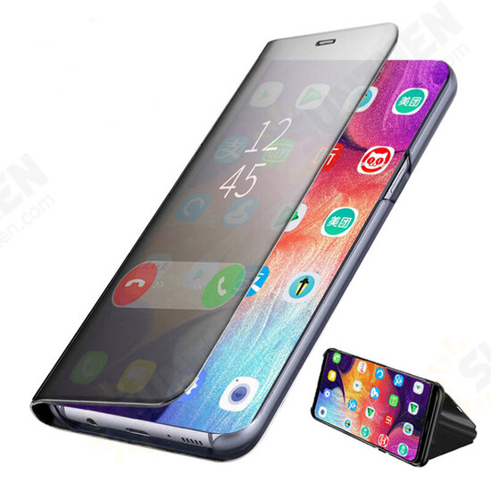 Mirror View Anti-fingerprint Flip Protective Case For Asus Zenfone Max Pro (M2) ZB631KL