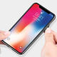 Plating Blue-Ray Tempered Glass Soft TPU Edge Shockproof Protective Case For iPhone X