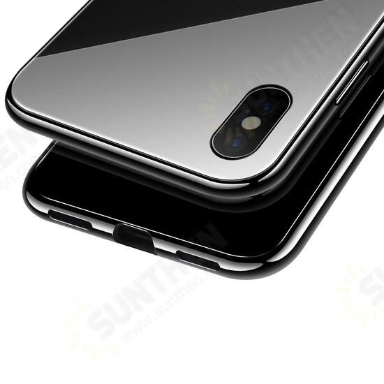 Plating Magnetic Adsorption Full Body Protective Case with Tempered Glass for iPhone X Plating Magnetic Adsorption Full Body Protective Case with Tempered Glass for iPhone X