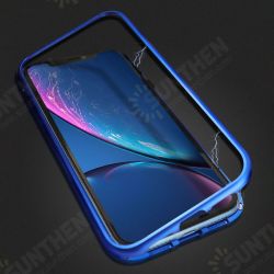 Plating Magnetic Adsorption Metal Tempered Glass Protective Case for iPhone XS MAX XR X for iPhone 7 6 6S 8 Plus SE 2020 Back Cover Plating Magnetic Adsorption Metal Tempered Glass Protective Case for iPhone XS MAX XR X for iPhone 7 6 6S 8 Plus SE 2020 Back Cover