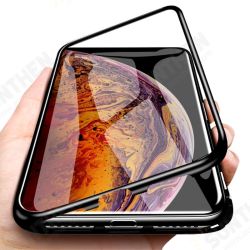 Plating Magnetic Adsorption Metal Tempered Glass Protective Case for iPhone XS MAX XR X for iPhone 7 6 6S 8 Plus SE 2020 Back Cover Plating Magnetic Adsorption Metal Tempered Glass Protective Case for iPhone XS MAX XR X for iPhone 7 6 6S 8 Plus SE 2020 Back Cover
