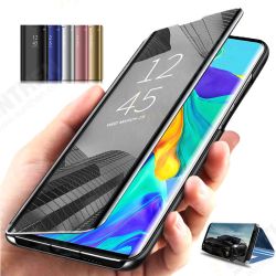 Plating Mirror Window Shockproof Flip Full Cover Protective Case for Huawei Mate 30 Plating Mirror Window Shockproof Flip Full Cover Protective Case for Huawei Mate 30