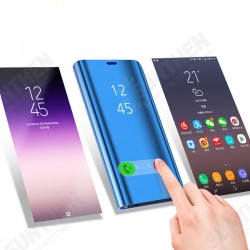 Plating Mirror Window Shockproof Flip Full Cover Protective Case for Samsung Galaxy S20 Plating Mirror Window Shockproof Flip Full Cover Protective Case for Samsung Galaxy S20