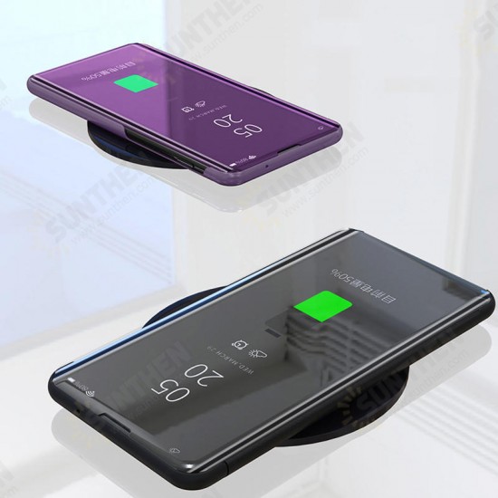 Plating Mirror Window Shockproof Flip Full Cover Protective Case for Xiaomi Mi9 Mi 9 Lite / Xiaomi Mi CC9 Plating Mirror Window Shockproof Flip Full Cover Protective Case for Xiaomi Mi9 Mi 9 Lite / Xiaomi Mi CC9