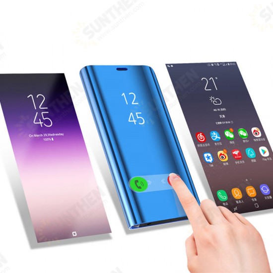 Plating Mirror Window Shockproof Flip Full Cover Protective Case for Xiaomi Mi9 Mi 9 Lite / Xiaomi Mi CC9 Plating Mirror Window Shockproof Flip Full Cover Protective Case for Xiaomi Mi9 Mi 9 Lite / Xiaomi Mi CC9