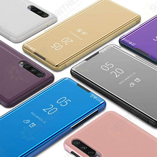 Plating Mirror Window Shockproof Flip Full Cover Protective Case for Xiaomi Mi9 Mi 9 Lite / Xiaomi Mi CC9 Plating Mirror Window Shockproof Flip Full Cover Protective Case for Xiaomi Mi9 Mi 9 Lite / Xiaomi Mi CC9