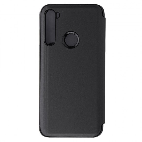 Plating Mirror Window View Shockproof Flip Full Cover Protective Case for Xiaomi Redmi Note 8 2021