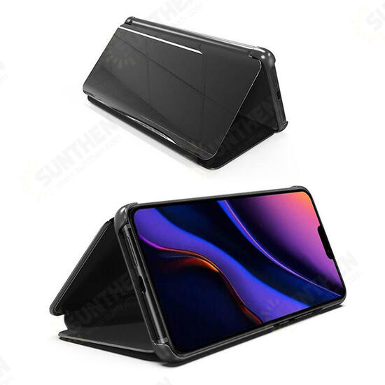 Plating Mirror Window View Shockproof Flip Full Cover Protective Case for iPhone 11 6.1 Inch Plating Mirror Window View Shockproof Flip Full Cover Protective Case for iPhone 11 6.1 Inch