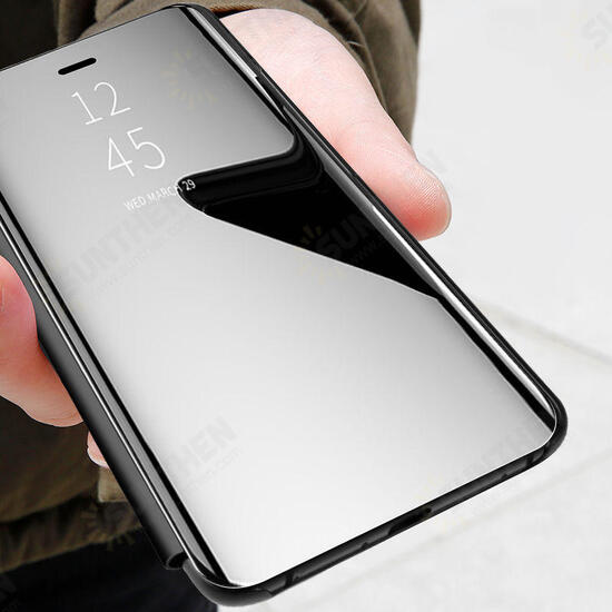 Plating Mirror Window View Shockproof Flip Full Cover Protective Case for iPhone 11 6.1 Inch Plating Mirror Window View Shockproof Flip Full Cover Protective Case for iPhone 11 6.1 Inch