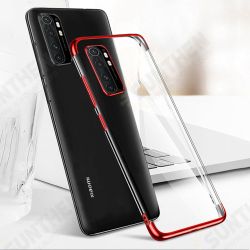 Plating Shockproof Non-yellow Transparent Soft TPU Protective Case for Xiaomi Mi Note 10 Lite Non-original Plating Shockproof Non-yellow Transparent Soft TPU Protective Case for Xiaomi Mi Note 10 Lite Non-original