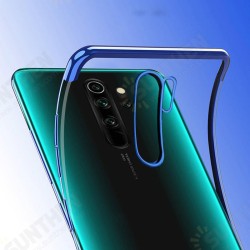 Plating Shockproof Transparent Soft TPU Protective Case for Xiaomi Redmi Note 8 pro