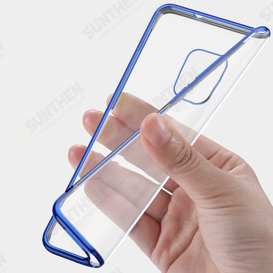 Plating Shockproof Transparent Soft TPU Protective Case for Xiaomi Redmi Note 9S / Redmi Note 9 Pro / Redmi Note 9 Pro Max Non-original Plating Shockproof Transparent Soft TPU Protective Case for Xiaomi Redmi Note 9S / Redmi Note 9 Pro / Redmi Note 9 Pro Max Non-original