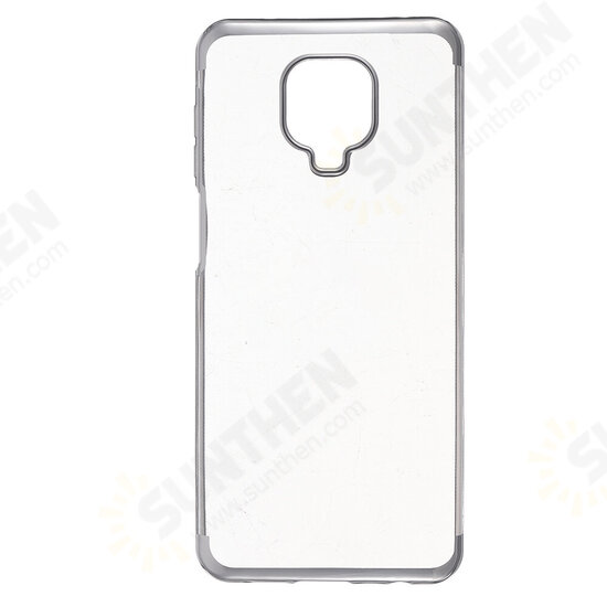 Plating Shockproof Transparent Soft TPU Protective Case for Xiaomi Redmi Note 9S / Redmi Note 9 Pro / Redmi Note 9 Pro Max Non-original Plating Shockproof Transparent Soft TPU Protective Case for Xiaomi Redmi Note 9S / Redmi Note 9 Pro / Redmi Note 9 Pro Max Non-original