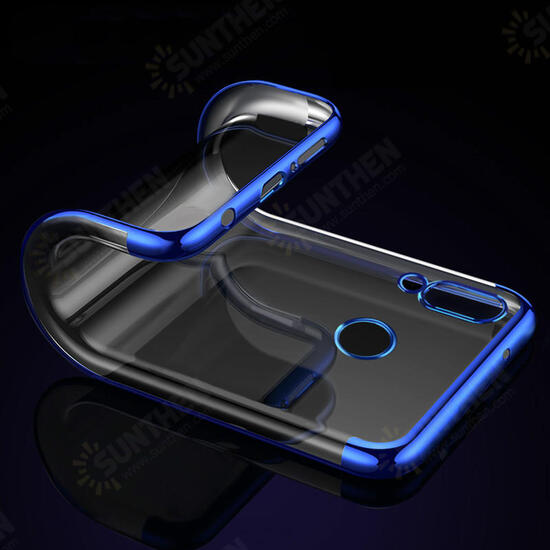 Plating Soft TPU Back Cover Protective Case for Huawei Honor 8X MAX