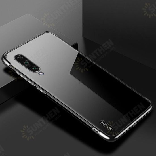 Plating Ultra-thin Transparent Soft TPU Shockproof Protective Case for Xiaomi Mi A3 / Xiaomi Mi CC9e 6.01 inch Non-original Plating Ultra-thin Transparent Soft TPU Shockproof Protective Case for Xiaomi Mi A3 / Xiaomi Mi CC9e 6.01 inch Non-original