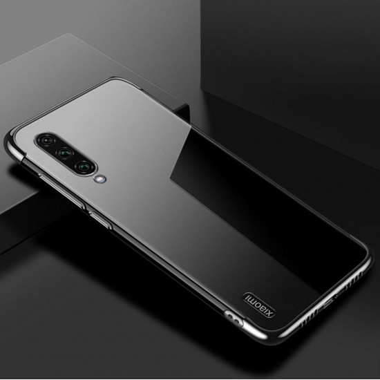 Plating Ultra-thin Transparent Soft TPU Shockproof Protective Case for Xiaomi Mi A3 / Xiaomi Mi CC9e 6.01 inch Non-original