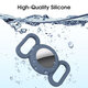 Portable Pure Silicone Protective Cover Sleeve for Apple Airtags bluetooth Tracker