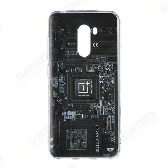 Pretty Battery Painting Silicone Soft TPU Back Protective Case For Xiaomi pocophone F1 Non-original