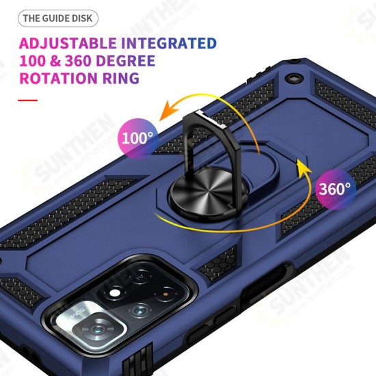 Protective Case Bumper Cover For Poco M4 Pro 5G TPU + PC Shock Resistant Phone Case With Adjustable Swivel Ring Holder Protective Case Bumper Cover For Poco M4 Pro 5G TPU + PC Shock Resistant Phone Case With Adjustable Swivel Ring Holder