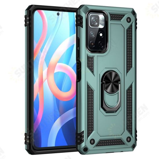 Protective Case Bumper Cover For Poco M4 Pro 5G TPU + PC Shock Resistant Phone Case With Adjustable Swivel Ring Holder Protective Case Bumper Cover For Poco M4 Pro 5G TPU + PC Shock Resistant Phone Case With Adjustable Swivel Ring Holder