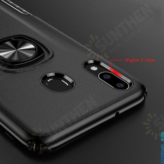 Protective Case For Samsung Galaxy M20 2019 Ring Grip Bracket Magnetic Adsorption Back Cover