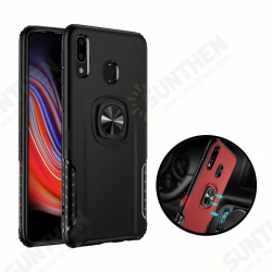 Protective Case For Samsung Galaxy M20 2019 Ring Grip Bracket Magnetic Adsorption Back Cover