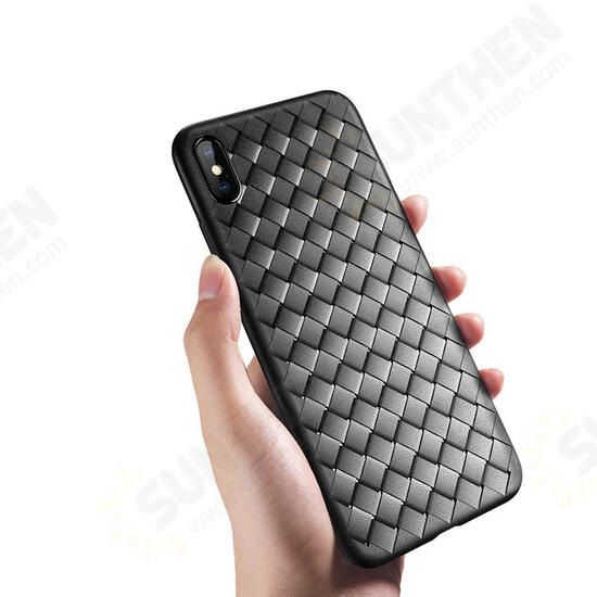 Protective Case For iPhone XR/XS/XS Max Woven Heat Dissipation Soft TPU Back Cover