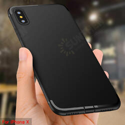 Protective Case For iPhone XS Slim Micro Matte TPU Cover With Dust Plug Cover