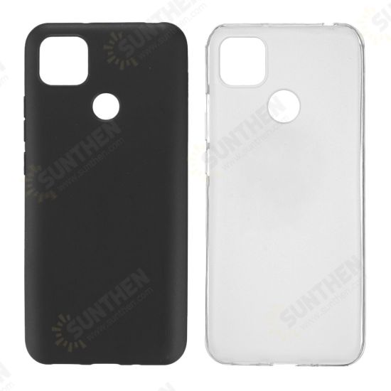 Pudding Series Shockproof Ultra-Thin Non-Yellow Anti-Fingerprint Soft TPU Protective Case for Xiaomi Redmi 9C Non-original