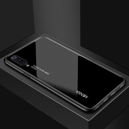 Pure Color Shockproof Anti-fingerprint Tempered Glass Protective Case for Xiaomi Mi 9 / Xiaomi Mi9 Transparent Edition Non-original