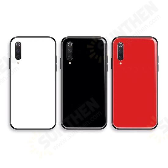 Pure Color Shockproof Anti-fingerprint Tempered Glass Protective Case for Xiaomi Mi 9 / Xiaomi Mi9 Transparent Edition Non-original